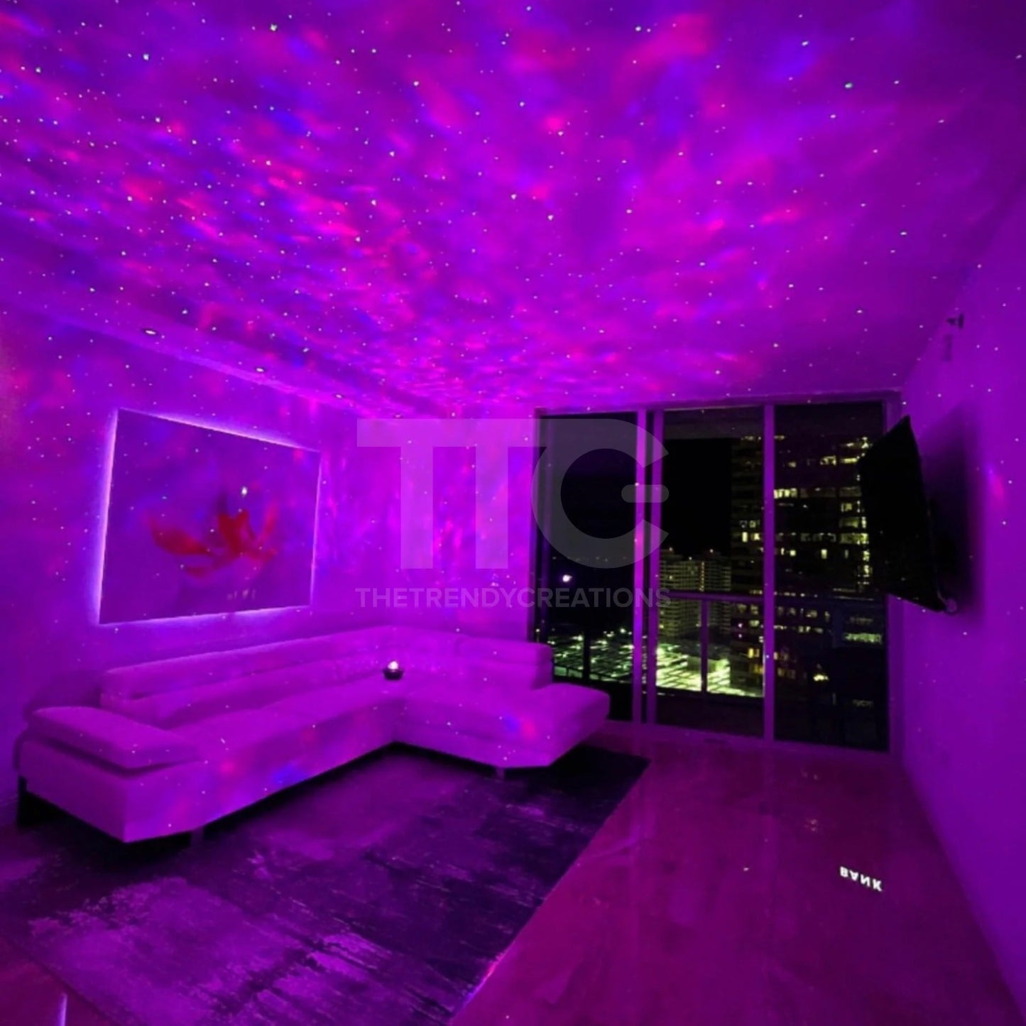 Galaxy Star Projector Night Light – Multi-Color LED with Bluetooth Music & Remote Control