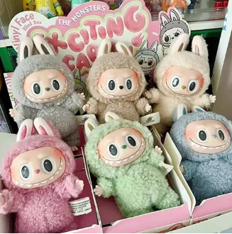 Labubu Blind Box Dolls – The Monsters Pop Mart Vinyl Face Macaron Bag Doll Pakistan – Assorted Color – 15cm