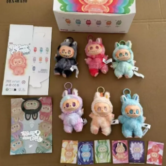 Labubu Blind Box Dolls – The Monsters Pop Mart Vinyl Face Macaron Bag Doll Pakistan – Assorted Color – 15cm