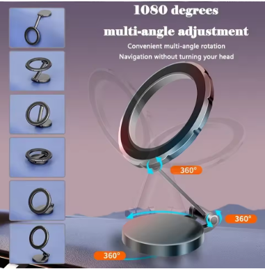 Fold Magnetic Phone Holder | 1080° Angle Rotation | Universal Magnetic Stand
