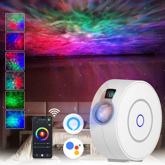 Aurora Starry Sky Projector – Galaxy Light with Remote & USB Cable