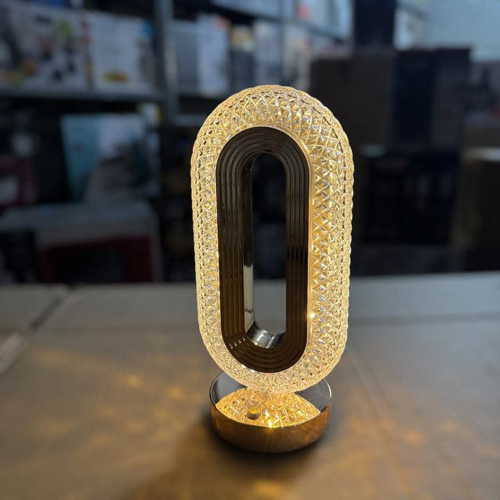 Modern LED Crystal Table Lamp – Elegant Oval Design
