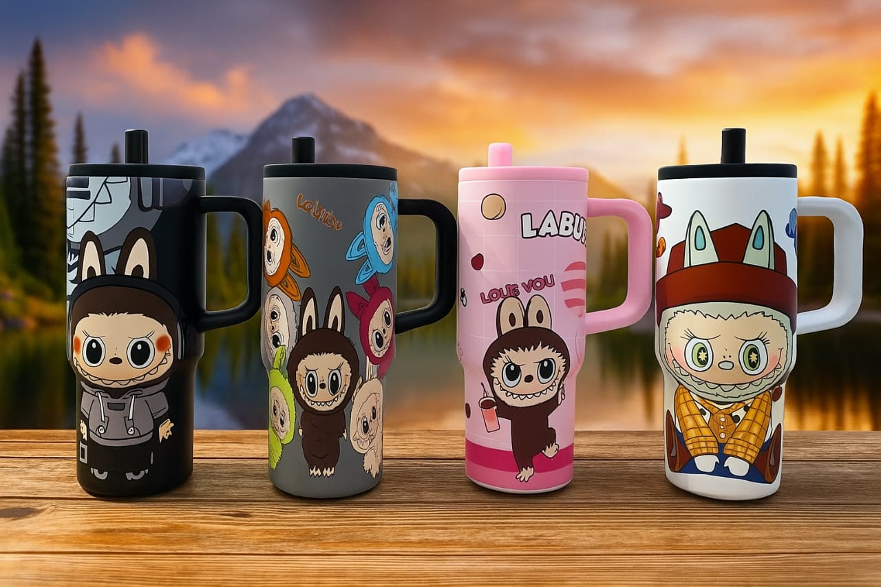 Cute Cartoon Stainless Steel Thermal Bottles & Tumblers – Multiple Designs