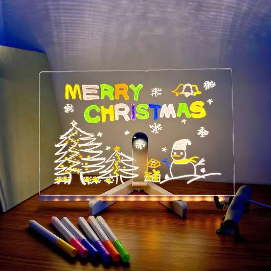 LED Glow Message Board – Creative Writing & Drawing Tablet with Colorful Lights