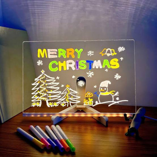 LED Glow Message Board – Creative Writing & Drawing Tablet with Colorful Lights