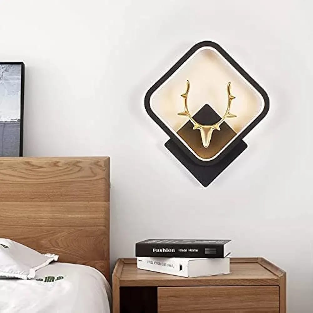 Luxury Deer Wall LED Lamp – Modern Decorative Wall Light (Round & Square Variants)