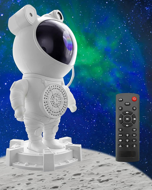 Astronaut Galaxy Projector – Starry Night Light with Optional Bluetooth Speaker