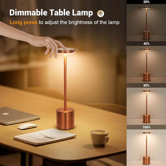 Modern Golden Touch LED Lamp – Elegant Ambient Table Light