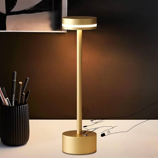 Modern Golden Touch LED Lamp – Elegant Ambient Table Light
