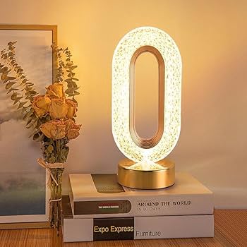 Modern LED Crystal Table Lamp – Elegant Oval Design