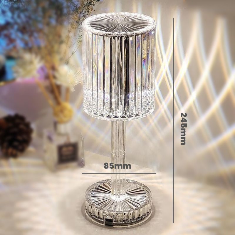Crystal Touch Lamp – Elegant Diamond Cut LED Table Light