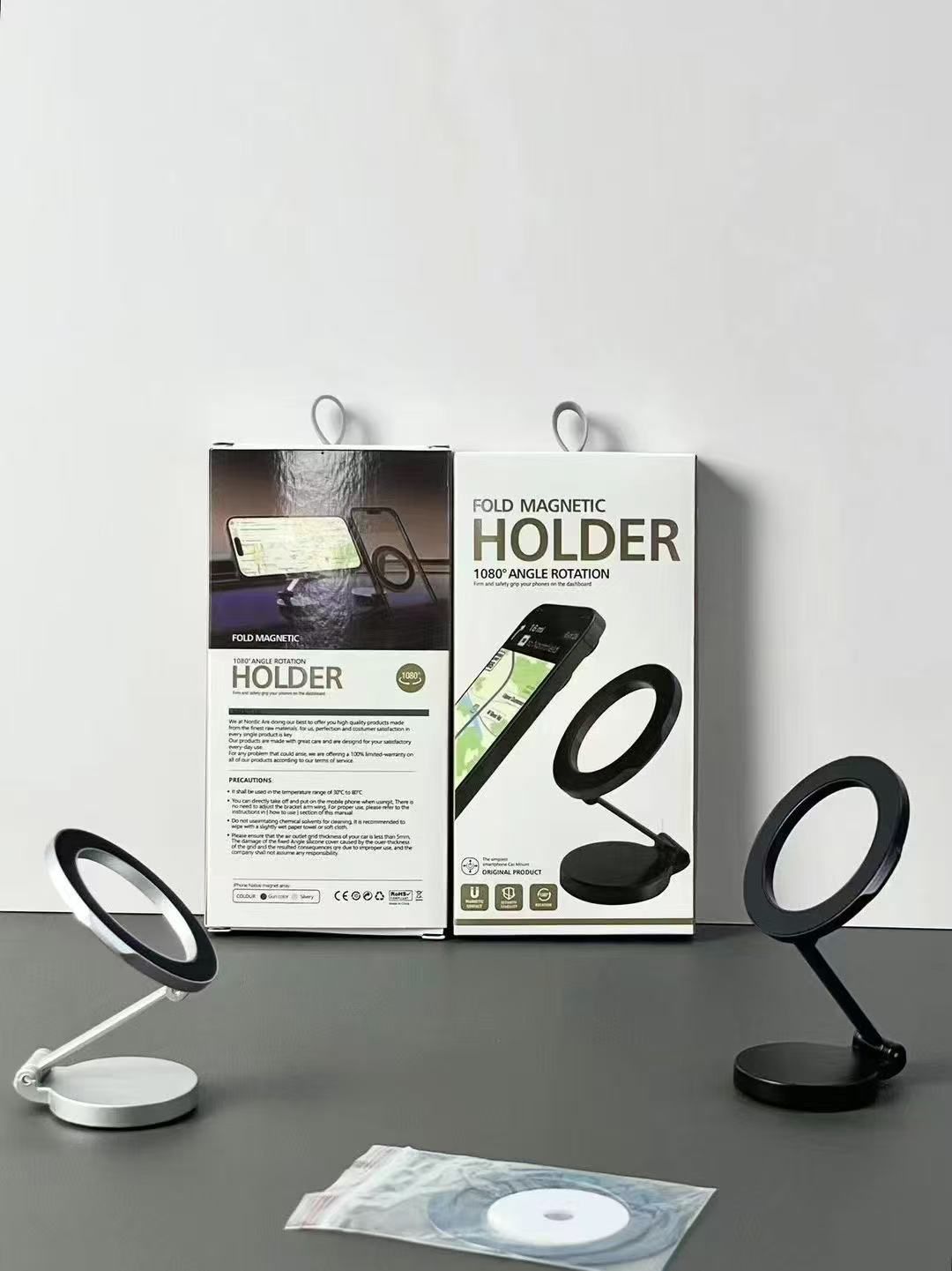 Fold Magnetic Phone Holder | 1080° Angle Rotation | Universal Magnetic Stand