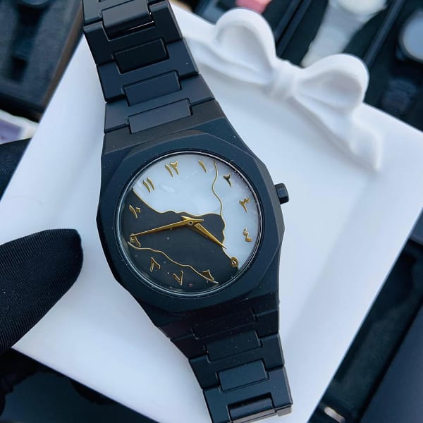 Arabic Numeral Classic Wrist Watch – Black & White Variants