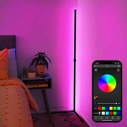 ColorGlowâ„¢ RGB LED Corner Floor Lamp
