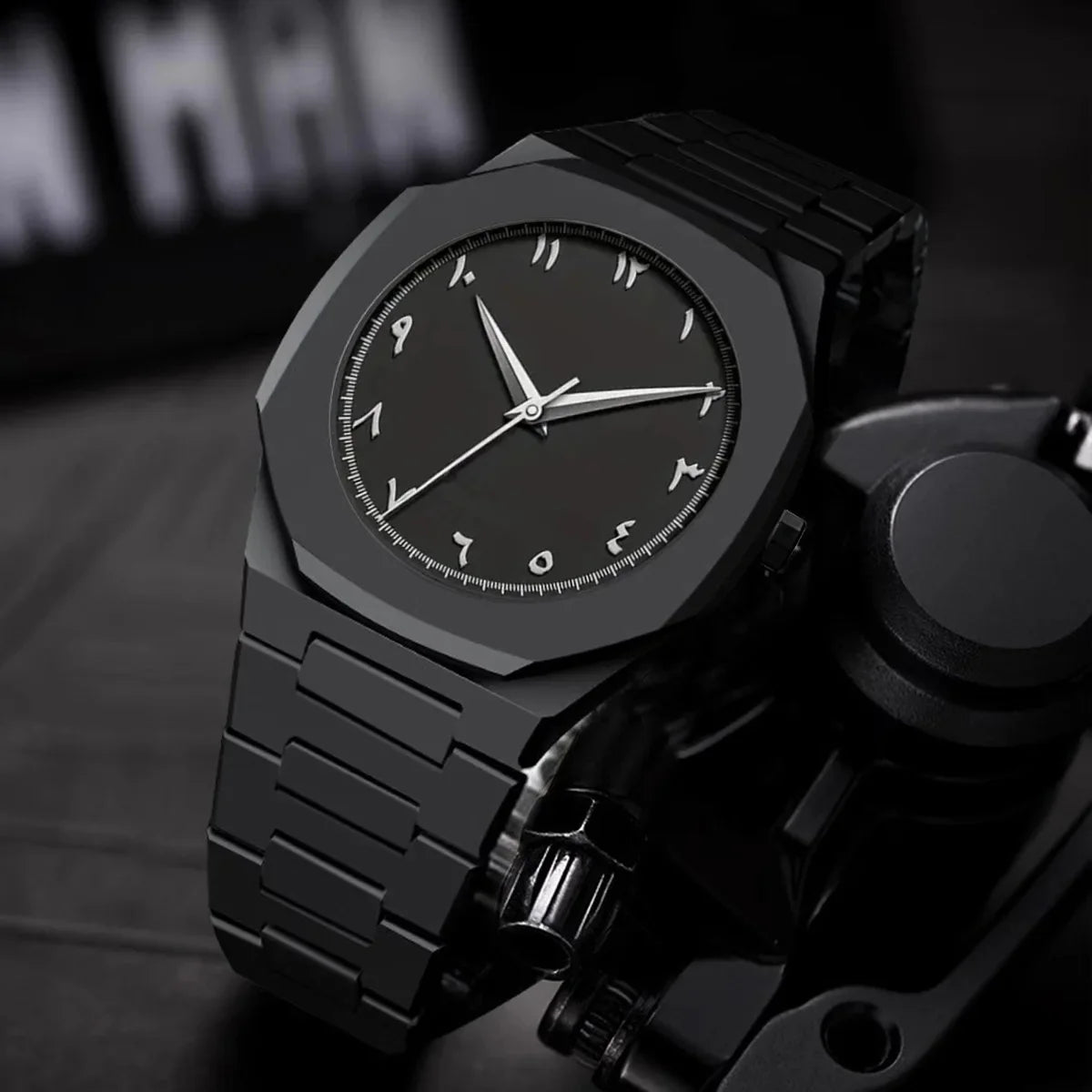 Arabic Numeral Classic Wrist Watch – Black & White Variants