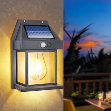 Solar-Powered LED Wall Light with Motion Sensor – Waterproof Outdoor Lamp