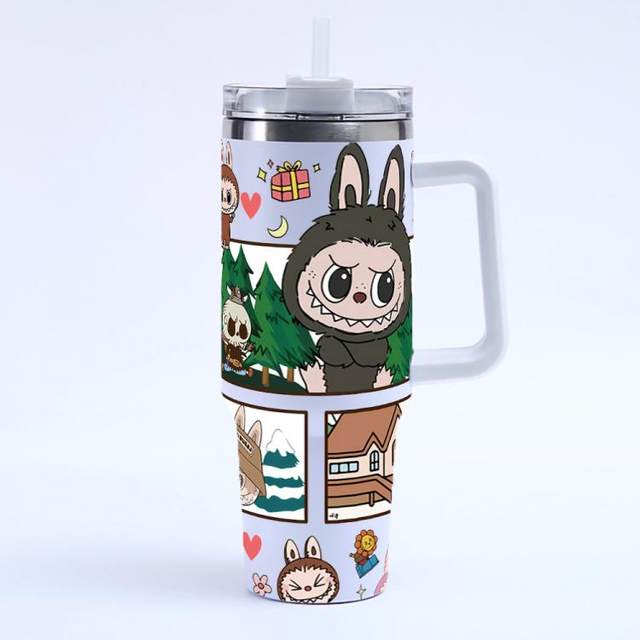 Cute Cartoon Stainless Steel Thermal Bottles & Tumblers – Multiple Designs