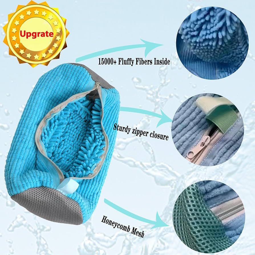 Reusable Shoe Cleaning Cover – Washable Shoe Protector & Floor Mop Slippers