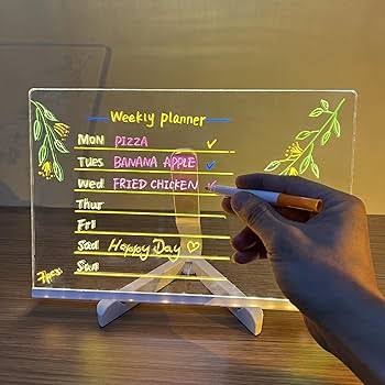 LED Glow Message Board – Creative Writing & Drawing Tablet with Colorful Lights