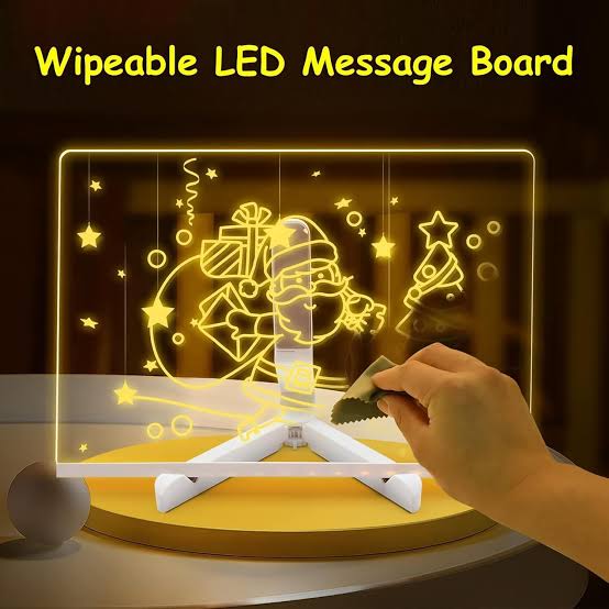 LED Glow Message Board – Creative Writing & Drawing Tablet with Colorful Lights