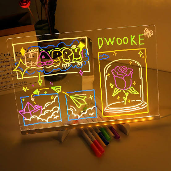LED Glow Message Board – Creative Writing & Drawing Tablet with Colorful Lights