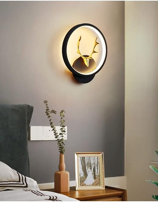 Luxury Deer Wall LED Lamp – Modern Decorative Wall Light (Round & Square Variants)