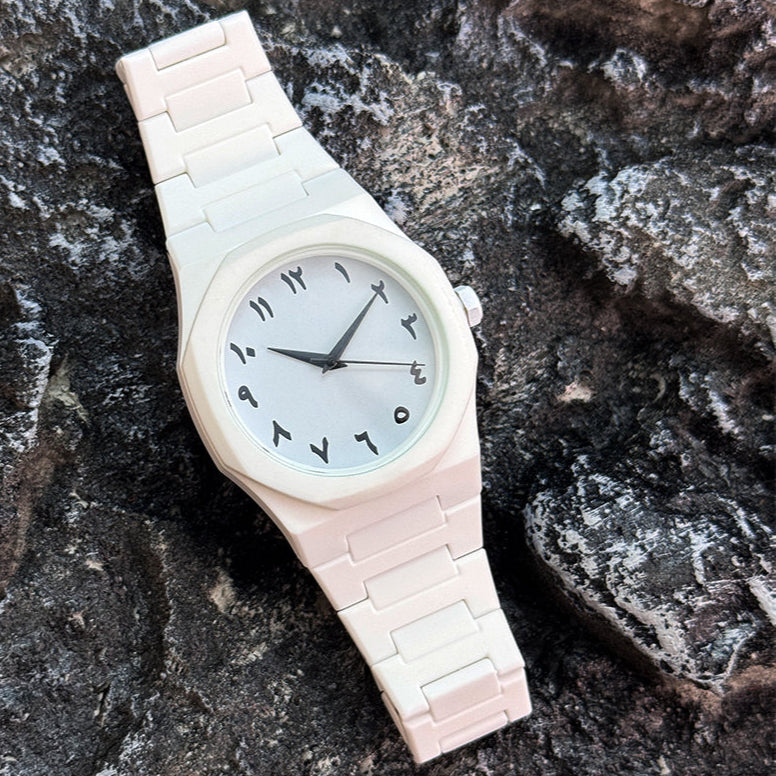 Arabic Numeral Classic Wrist Watch – Black & White Variants
