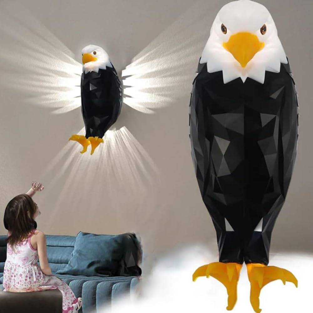 🦅 3D Eagle LED Wall Light